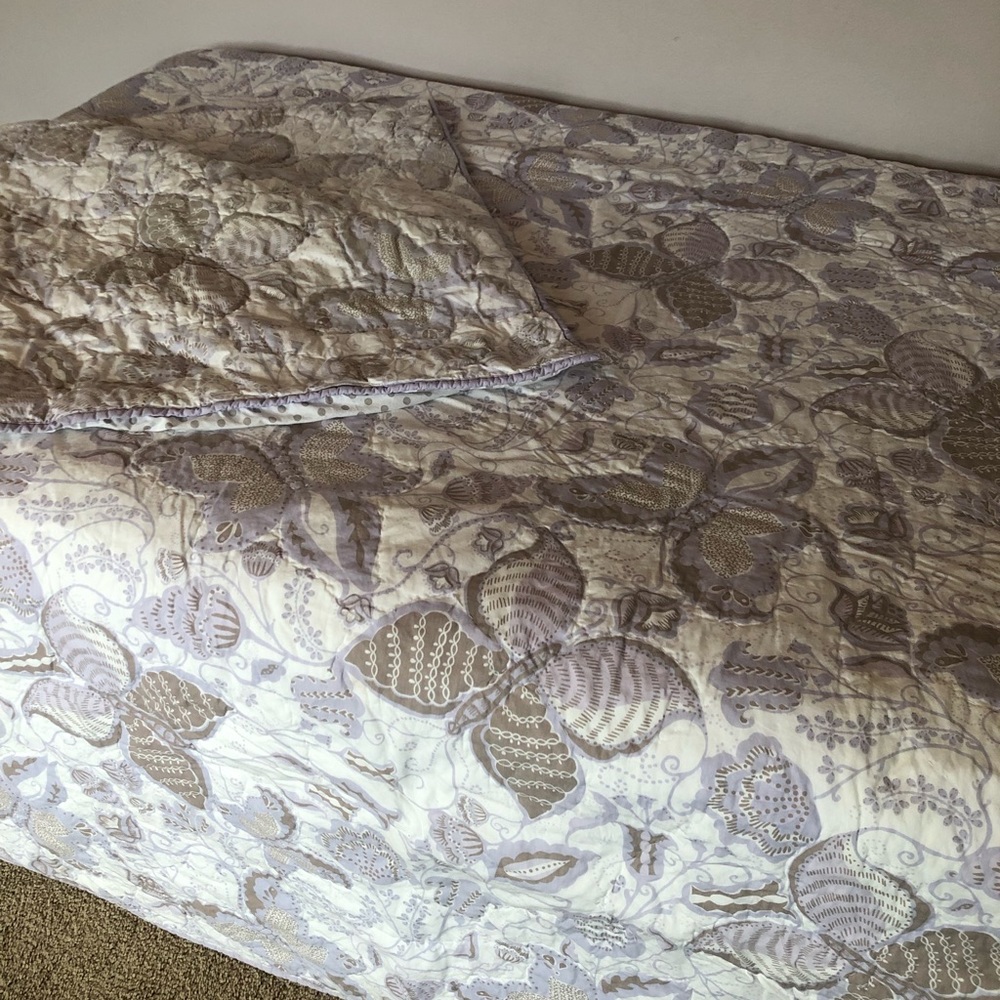 Pottery Barn Twin Bedspread and Sham